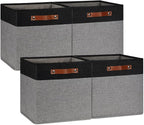 DULLEMELO 13x13 Storage Cubes, Collapsible Sturdy Cube Storage Bins by DULLEMELO