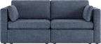 CHITA Small Modular Sectional Fabric Sofa Set, Extra Comfty Loveseat Cloud Couch - Image 4
