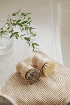Jungle Culture Kitchen Dish Scrubber Set of 2 • Bamboo Dish Brush - Image 6