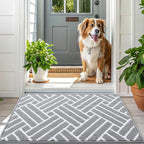 OLANLY Large Indoor Door Mat, 59x35 Inch, Dirt Resistant and Absorbent - Image 6