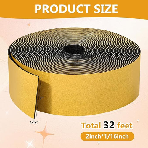 32Feet Weather Stripping Seal for Door Window, High Density Foam Tape, - Image 2