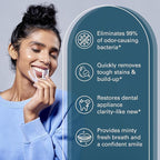 Retainer Cleanser Tablets Cleaner, Removes Odors Discoloration Stains and - Image 4