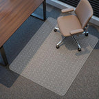 Kuyal Office Chair Mat for Carpet, 46x55 Clear Heavy Duty Computer Chair Mat by Kuyal