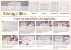 6 Pack Closet Organizers and Storage, Clothes Organizers and Storage, Plastic - Image 2