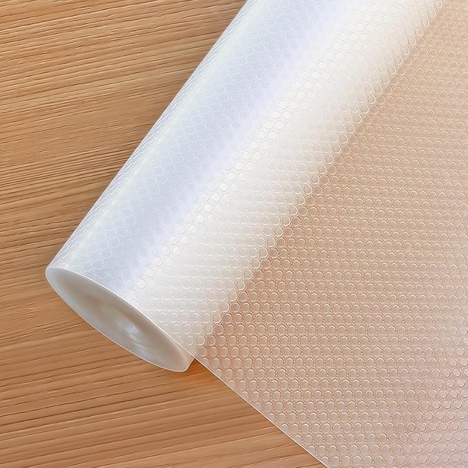 Shelf Liners 14 in x 20 ft EVA Drawer Mats, Non-Adhesive Cupboard Protector by Hersvin