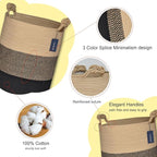 COMSE Extra Large Blanket Basket, Tall Woven Storage Basket, Nursery Hamper - Image 4