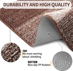 Kitinjoy Indoor Outdoor Door Mat, 59x20 Non-Slip Absorbent Dirt Trapper - Image 3