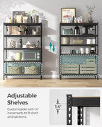 SONGMICS 5-Tier Storage Shelves, Load 2310 lb, Boltless Assembly, Adjustable - Image 5