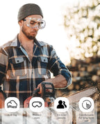 Anti-Fog Indirectly Vented Lab Safety Goggles Over Glasses - Image 6