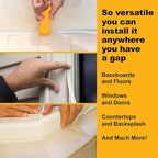 InstaTrim The Original Flexible Trim - 50ft Ivory 3/4" Wide Caulk Tape - - Image 4