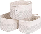 Medium and Large Woven Basket//With Handle, Used - Image 3