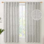 YoungsTex Linen Curtains 63 Inch Length by YoungsTex