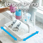 PopYum Glacier White Space Saving Drying Rack from 100% Recycled Bottles - Image 5
