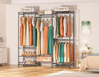 Wardrobe Closet Heavy Duty Clothes Rack, Portable Closet Organizer System - Image 7
