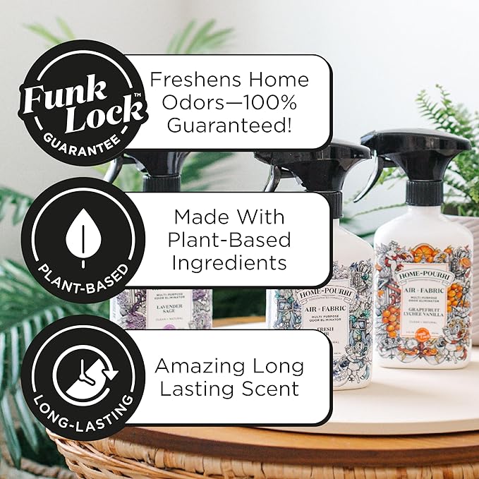 Home-Pourri Air + Fabric Multi-Purpose Odor Freshener Spray, 11 Fl Oz, Lavender - Image 4