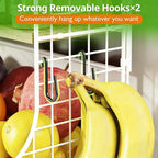 Magnetic Shelf for Fridge with Wood Lid, Fruit Potato and Onion Storage Bins - Image 6