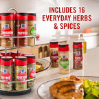 McCormick Spice Rack, Two Tier Chrome, Featuring 16 Herbs & Spices - Image 2