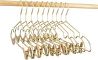 12.5" Gold Metal Baby Clothes Clips Hanger Children Kids Coat Hanger Display - Image 8