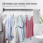 Clothes Drying Rack, Laundry Drying Rack Wall Mount, Space Saver Clothes Rack - Image 9
