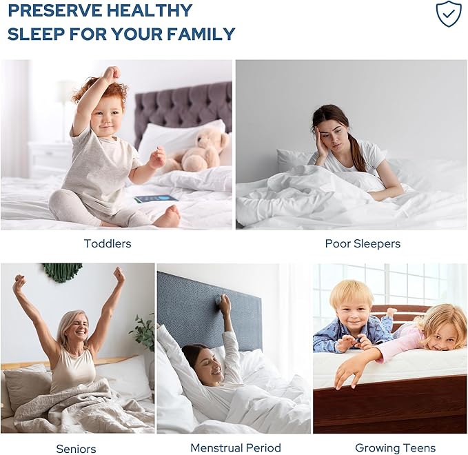 BEDLORE Waterproof Mattress Protector, Noiseless Full Size Mattress Pad - Image 7