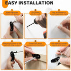 10 Pack Furniture Wall Anchors for Baby Proofing, Anti Tip Furniture Anchors - Image 7