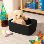 Small Storage Baskets for Organizing | Closet Organizer Bins | Shelf Toy Basket - Image 4
