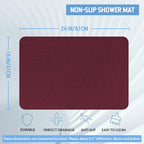 Non-Slip Bathtub Mat, 2 Pack Anti Slip Shower Mat, Fast Drying Bathtub Mats - Image 2