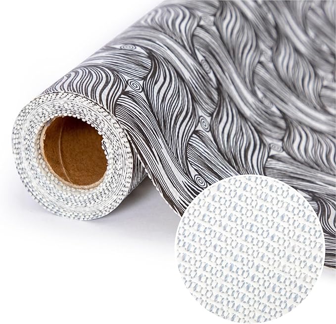Cabinet Liners 5Rolls 18 x 96 Inch Wide Non Adhesive Kitchen Drawer Liner by DwellAid