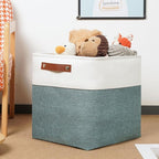 DULLEMELO Set Of 4 Cube Storage Bins, Fabric Storage Basket - Image 5