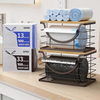 Extra Large Trash Bag Holder Under Sink Stackable Kitchen Storage 2 Pack - Image 5