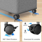 Laundry Hamper with Wheels, 20 Gal Laundry Basket with lid Rolling Clothes - Image 3