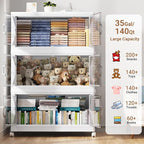 175Gal Plastic Stackable Storage Bins - Image 3