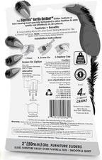 Gorilla Outdoor 2 Inch Furniture Sliders/Screw on Nylon Glide Floor Protectors - Image 5