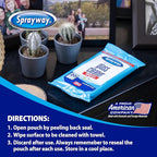 Sprayway Glass Cleaner Wipes, On-the-Go Resealable Package, Pre-Moistened - Image 7
