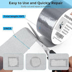 Grey Window Screen Repair Tape, 2IN X 10FT Screen Repair Kit - Image 3