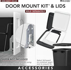 Rev-A-Shelf Pullout Trash Can for Under Kitchen Cabinets 35 Qt Garbage Waste - Image 6