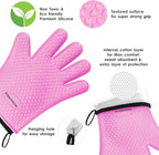KITCHEN PERFECTION Silicone Smoker Oven Gloves -Extreme Heat Resistant BBQ - Image 2