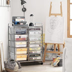 GOFLAME 15-Drawer Rolling Storage Cart, Utility Cart - Image 2