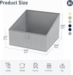 DIMJ Storage Bins for Closet, Trapezoid Storage Bins - Image 2