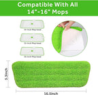 16.5 inch Mop Pads Refills, 3 Pack Microfiber Reusable Replacement Mop Pads - Image 2