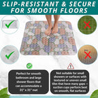 ENKOSI Extra Large Square Non Slip Shower Mat - Image 5