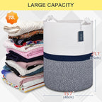 COMSE Extra Large Blanket Basket, Tall Woven Storage Basket, Nursery Hamper - Image 3