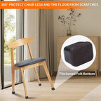 Ezprotekt 8 Pcs Rectangle Black Felt Chair Leg Floor Protectors - Image 5