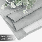 Tollpiz Sheer Curtains Linen Textured Bedroom Curtain Sheers Light Filtering - Image 7