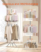 Clothes Drying Rack Foldable, 79.5 inch 3 Tier Laundry Drying Rack - Image 4