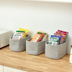 Small Cotton Rope Basket – Storage Bin - Image 6