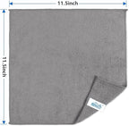 HOMEXCEL Grey Microfiber Cleaning Cloth, 8 Pack Cleaning Towels - Image 7