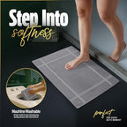 Pearl Linens Pack of 6 100% Cotton Bath Mat 20x30 inches, Soft & Absorbent - Image 8