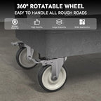 Utility Cart on Wheels, 1000 lbs Capacity Rolling Service Cart, 34 x 17 Inch - Image 5