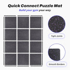AIRHOP 0.56in Thick 48 Sq Ft Exercise Equipment Mats, 12 Tiles Upgraded Rubber - Image 5